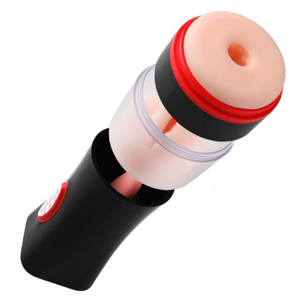 MIZZZEE Electrical Moaning Interactive Heating Oral Sex Masturbator Cup (Chargeable - Black)
